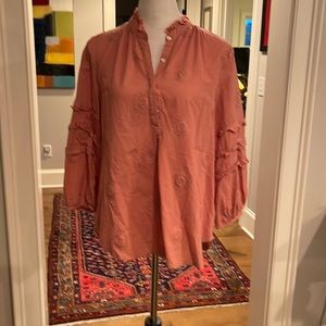Cute pink embroidered blouse